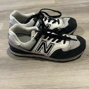 Black and White New Balance Shoes